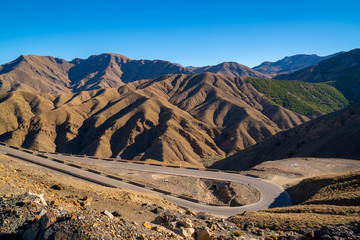 モロッコのアトラス山脈