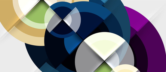 Geometric design abstract background - circles