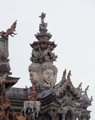 Sculptures in wood , Thailand