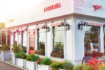 Zelfklevend Fotobehang Café pizzeria © Sergey Ryzhov