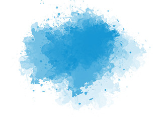 Abstract colorful brush on watercolor illustration painting background.