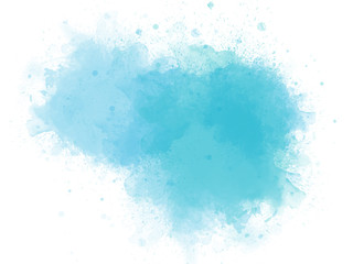 Abstract colorful brush on watercolor illustration painting background.