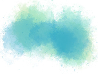 Abstract colorful brush on watercolor illustration painting background.