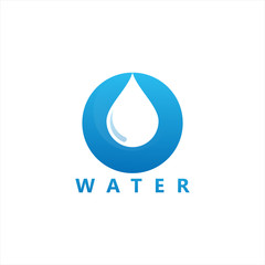 Water Logo Template Design Vector, Emblem, Design Concept, Creative Symbol, Icon