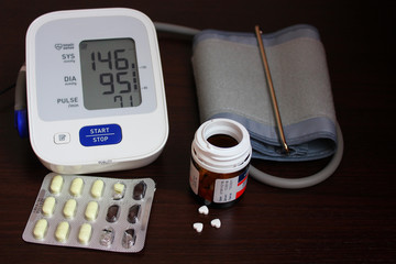 high pressure tonometer and pills
