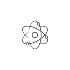 atom vector icon concept, isolated on white background