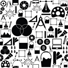 graphic design seamless pattern background icon.