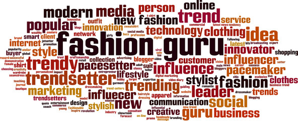 Fashion guru word cloud