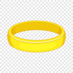 Gold bracelet icon. Cartoon illustration of bracelet vector icon for web design