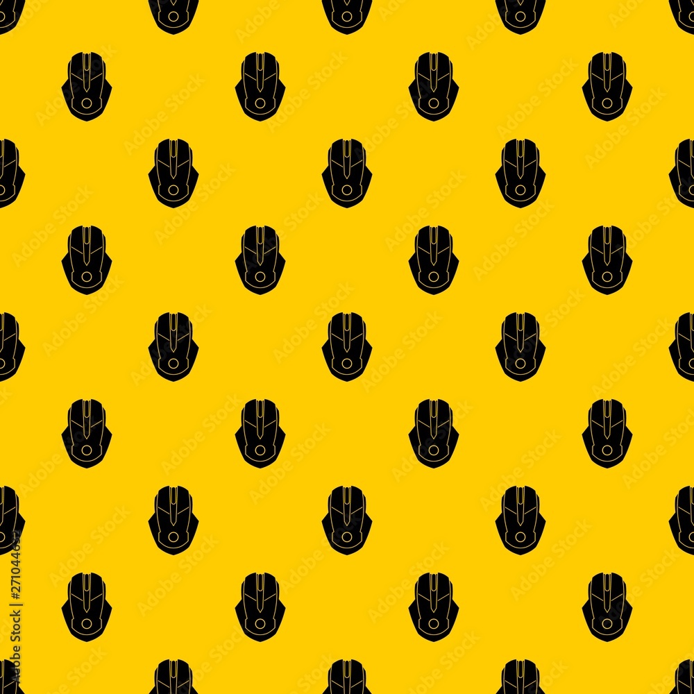 Poster computer mouse pattern seamless vector repeat geometric yellow for any design