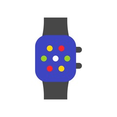Watch vector illustration, Isolated flat style icon