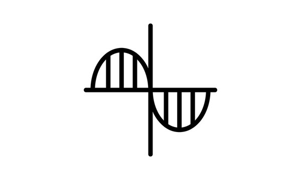 Fluctuation icon for cryptocurrency and finance concepts