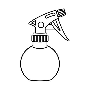 recommend clip art: Line art black and white water sprayer