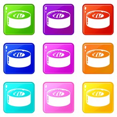 Sushi fish icon. Simple illustration of sushi fish vector icon for web