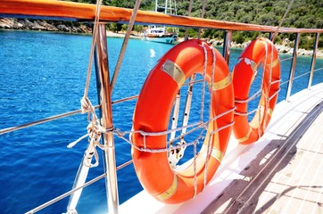 Goélette turque navigant de Bodrum aux criques du golfe de Gokova (Turquie)