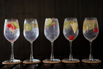 glasses of champagne