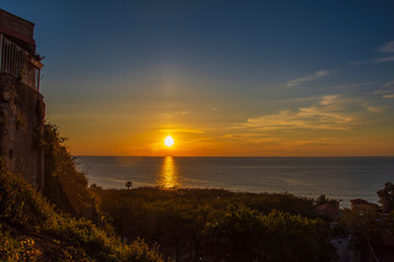 Fototapeta na wymiar Sonnenuntergang Tropea 2