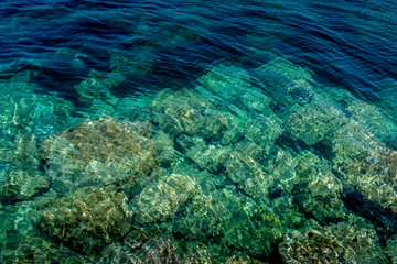Fototapeta na wymiar Clear Blue Sea
