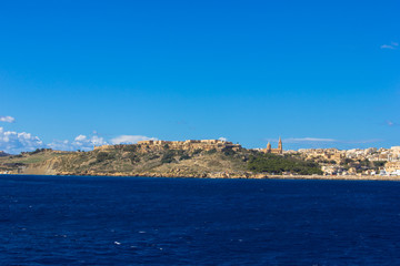 Fototapeta na wymiar view of an island in the sea