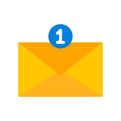 Email vector, Social media flat style icon