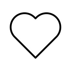 Heart vector, Social media line style icon