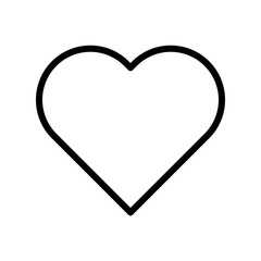 Heart vector, Social media line style icon