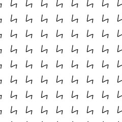 Minimalist design for printing on fabric, textiles. Geometric motif. One color - white on black. Seamless pattern. Vector illustration