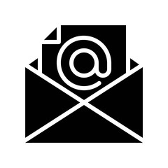 Email vector, Social media solid style icon
