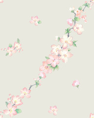 Beautiful watercolor flowers for your design and greeting cards for the holiday