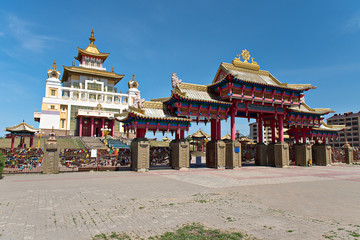 Buddhist temple in Elista, Kalmykiya. Russia