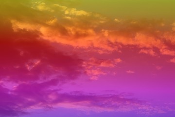beautiful toned sun colored clouds for using in design as background.