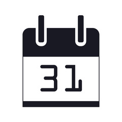 Date, calendar icon vector symbol for design
