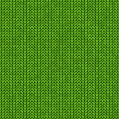 Knitted seamless green background
