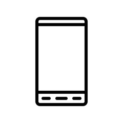 Cell phone vector, Electronic device line icon editable stroke