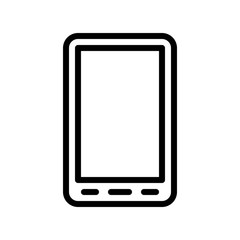 Cell phone vector, Electronic device line icon editable stroke
