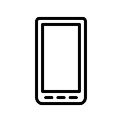 Cell phone vector, Electronic device line icon editable stroke