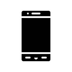 Cell phone vector, Electronic device solid style icon