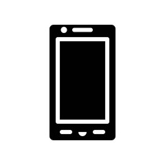 Cell phone vector, Electronic device solid style icon