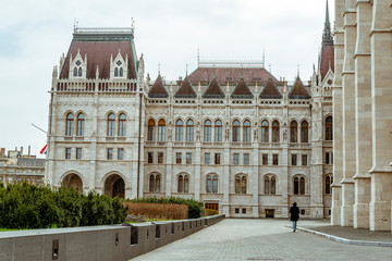 Fototapeta na wymiar Hungarian Parliament Building, Budapest - close-up on detail