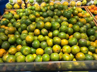 fresh lemons in the market