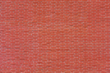 Red brick wall as texture, background