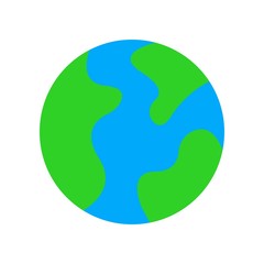 Earth vector, Digital marketing flat style icon
