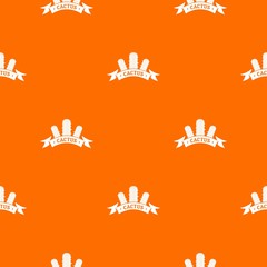 Houseplant pattern vector orange for any web design best