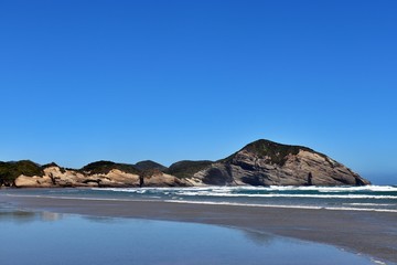 Fototapeta na wymiar Wharariki Beach, Golden Bay, South Island, New Zealand