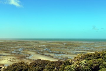 Beautiful and Peaceful landscape of Farewell spit, Golden Bay, South Island, New Zealand