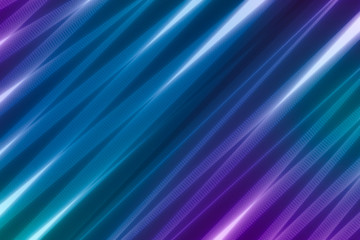 Fototapeta premium illustration of blue abstract background with blurred magic neon light lines