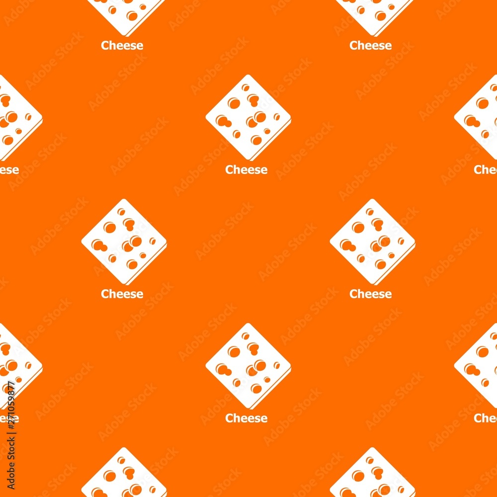 Poster cheese pattern vector orange for any web design best