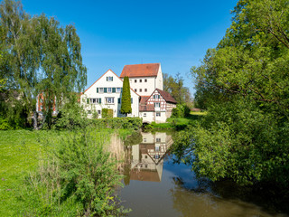 Fototapeta na wymiar Stadtmühle in Feuchtwangen in Mittelfranken