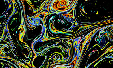 Magic space texture, pattern, looks like colorful smoke and fire with little dots