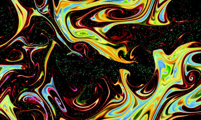 Magic space texture, pattern, looks like colorful smoke and fire with little dots